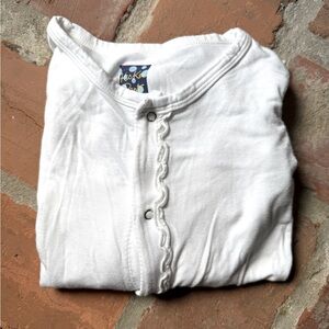 Like new Kickee pants bamboo ruffle bottom footie